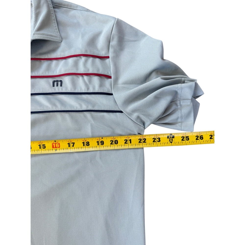 Travis Mathew Men's Gray Golf Polo Shirt Cascata Logo Size L - Picture 6 of 6